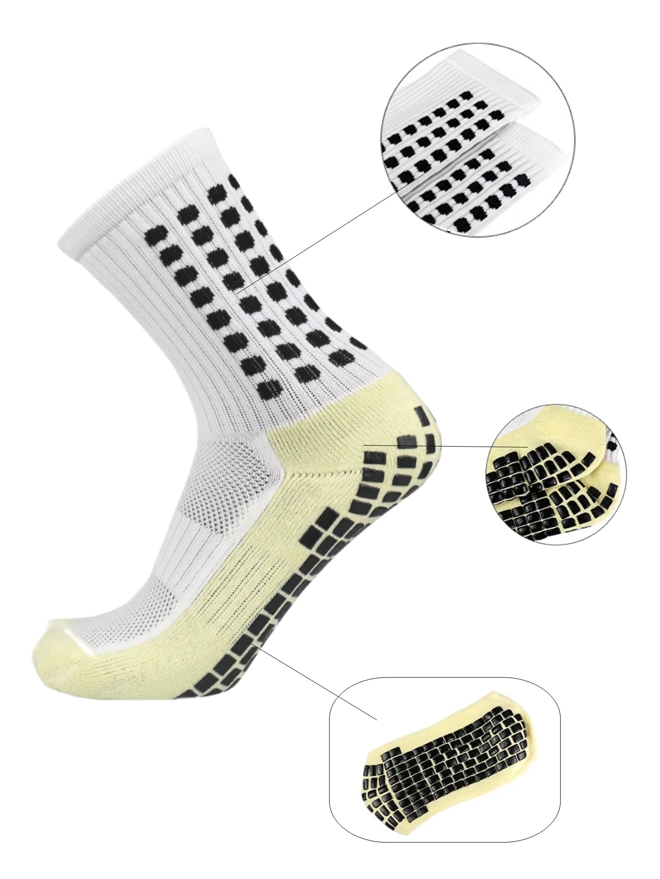 4 Pair Grip Socks