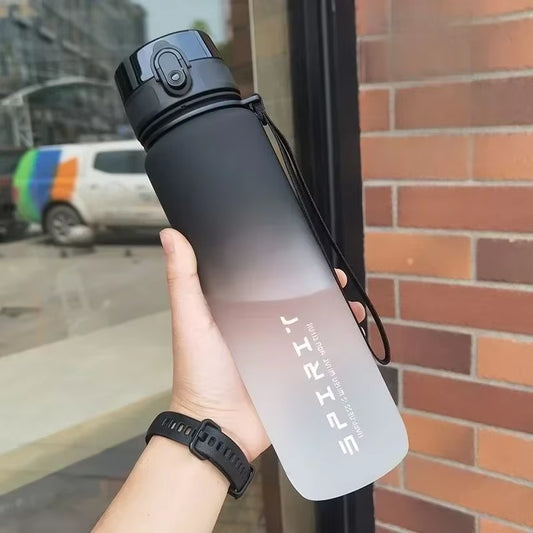 500Ml/650Ml/1000Ml Sports Water Bottle Leak Proof Colorful Plastic Cup Drinking for Outdoor Travel Portable Gym Fitness Jugs