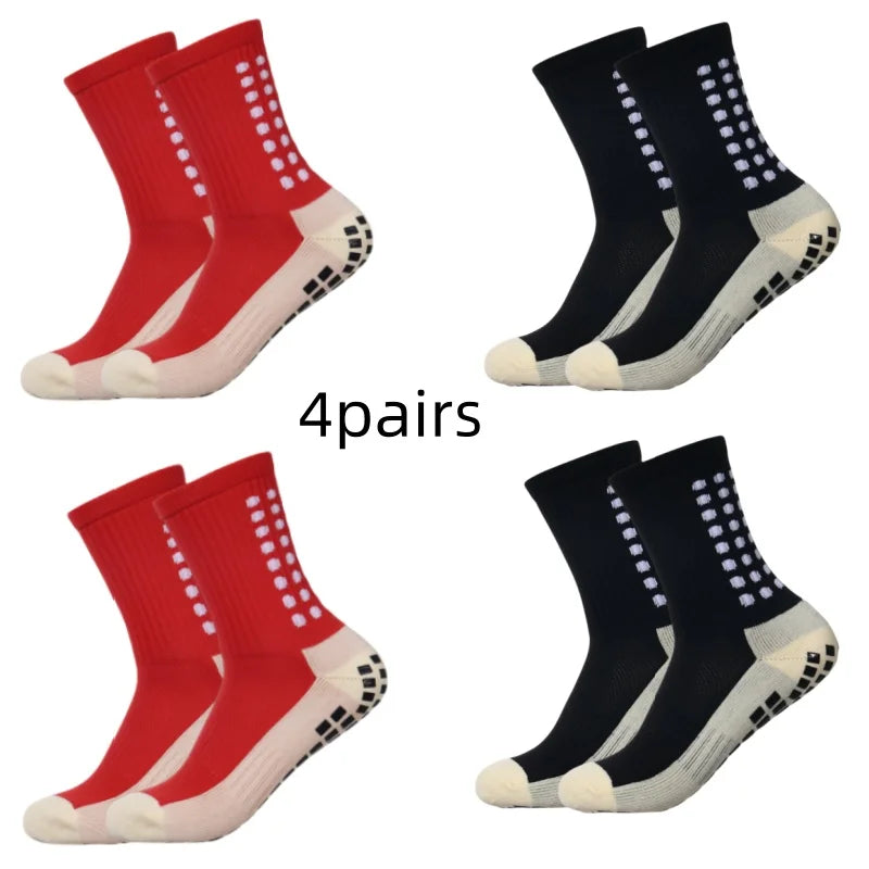 4 Pair Grip Socks